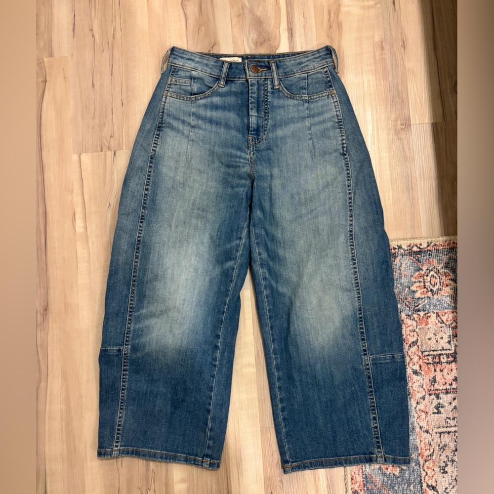 Pilcro Blue Wide-Leg Jeans